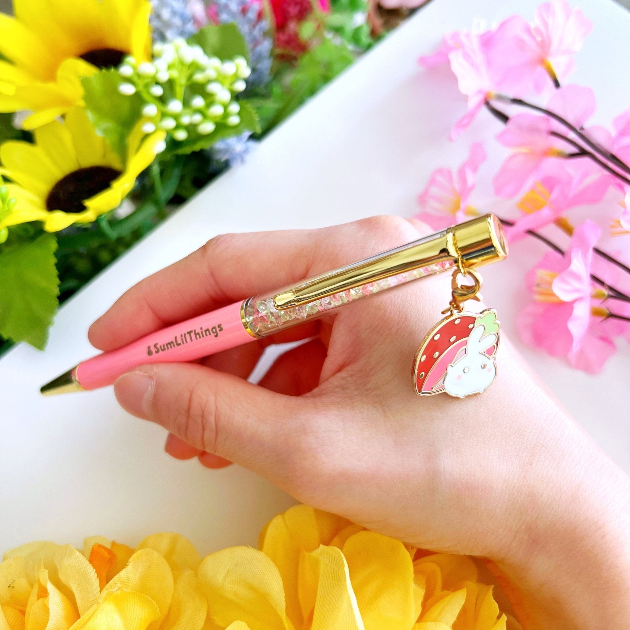 Stardust Writing Pen - Lil's Strawberry (0.5mm Red Gel Ink) - SumLilThings