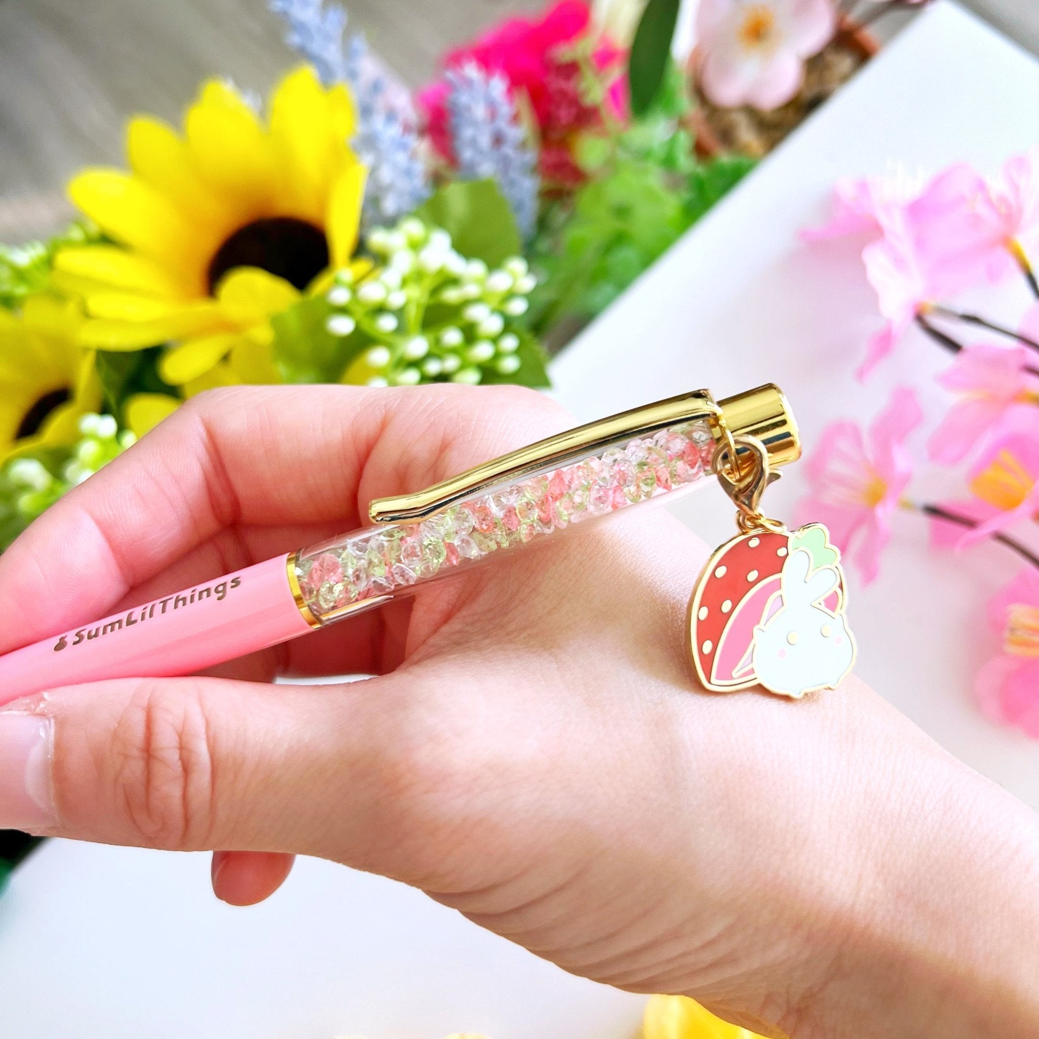 Stardust Writing Pen - Lil's Strawberry (0.5mm Red Gel Ink) - SumLilThings