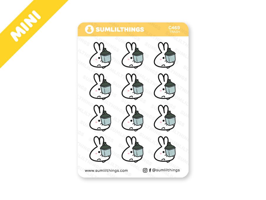 Take Out Trash Stickers - Mini Sheet - SumLilThings