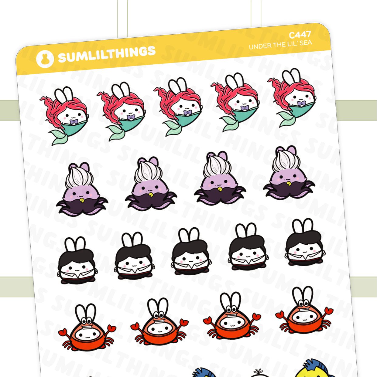 Under The Lil' Sea Stickers - SumLilThings