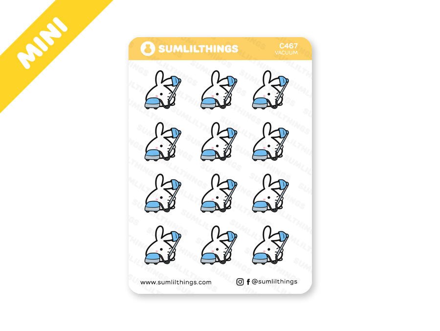 Vacuum Stickers - Mini Sheet - SumLilThings