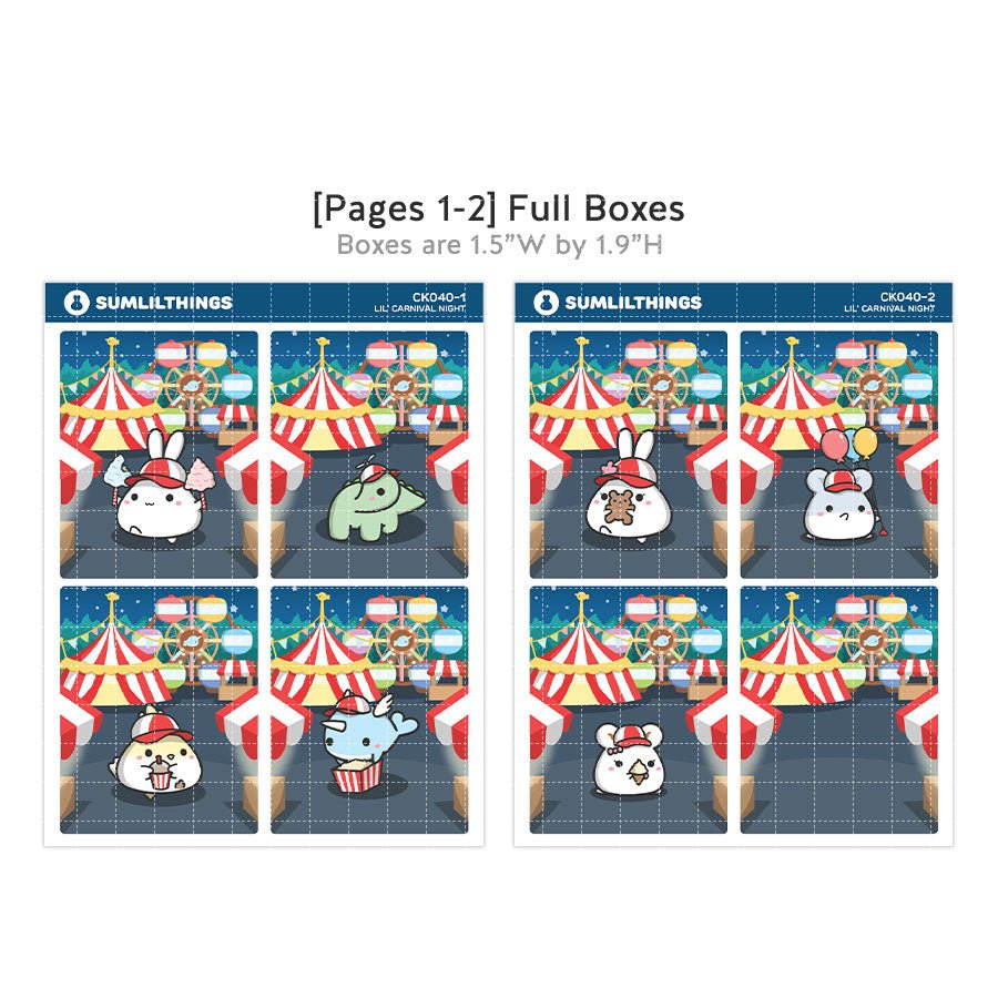 Vertical Kit - Carnival Night (11 Pages) - Holographic - SumLilThings
