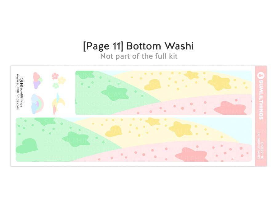 Vertical Kit - Drop of Pastel (10 Pages) - Gold Foil - SumLilThings