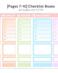 Vertical Kit - Drop of Pastel (10 Pages) - Gold Foil - SumLilThings