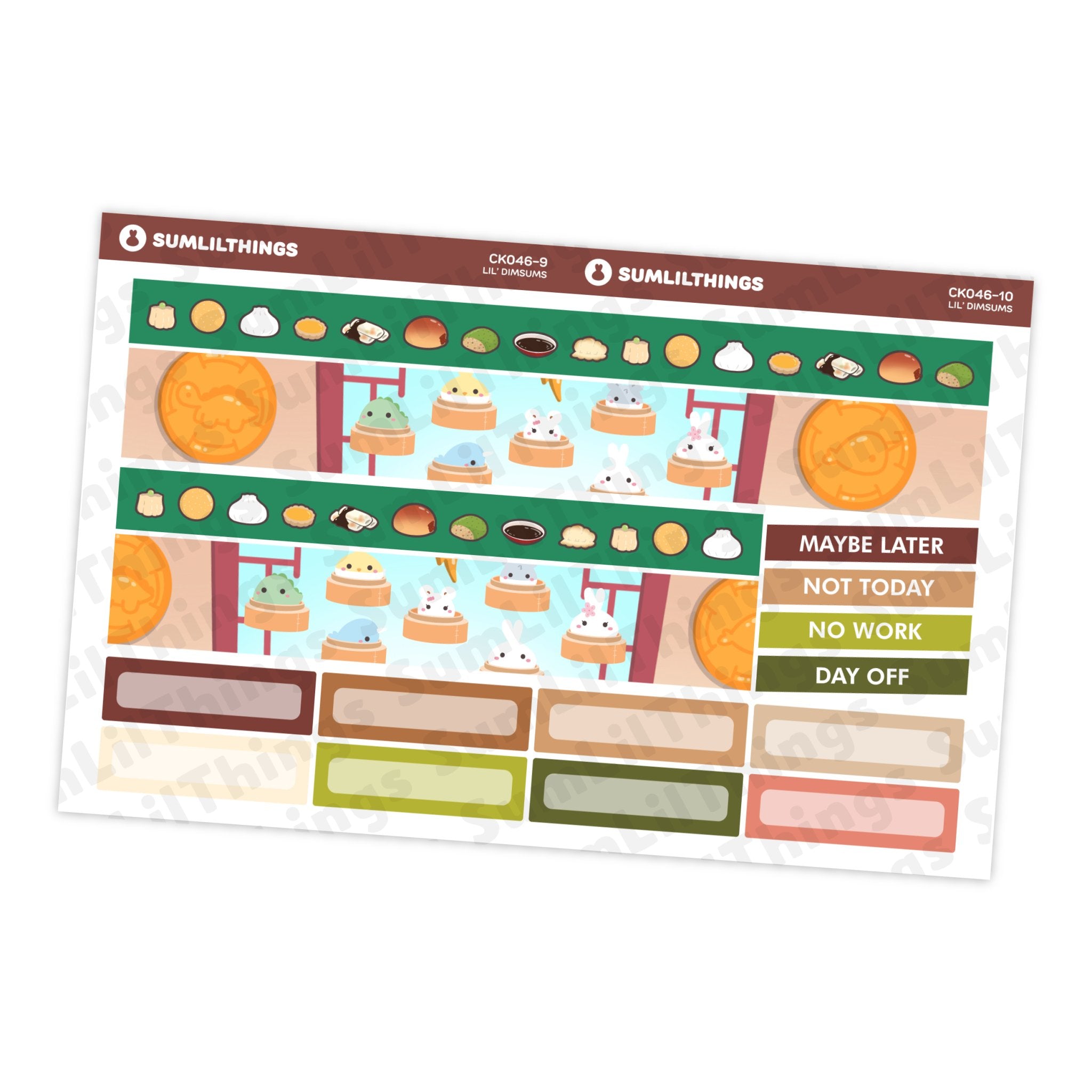 Vertical Kit - Lil' Dimsums (9 Pages) - Gold Foil - SumLilThings