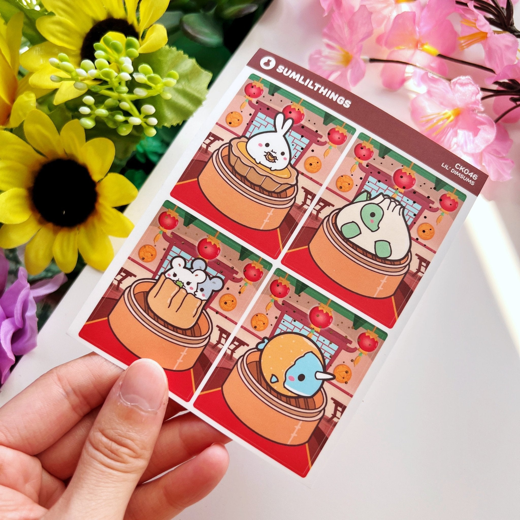 Vertical Kit - Lil' Dimsums (9 Pages) - Gold Foil - SumLilThings