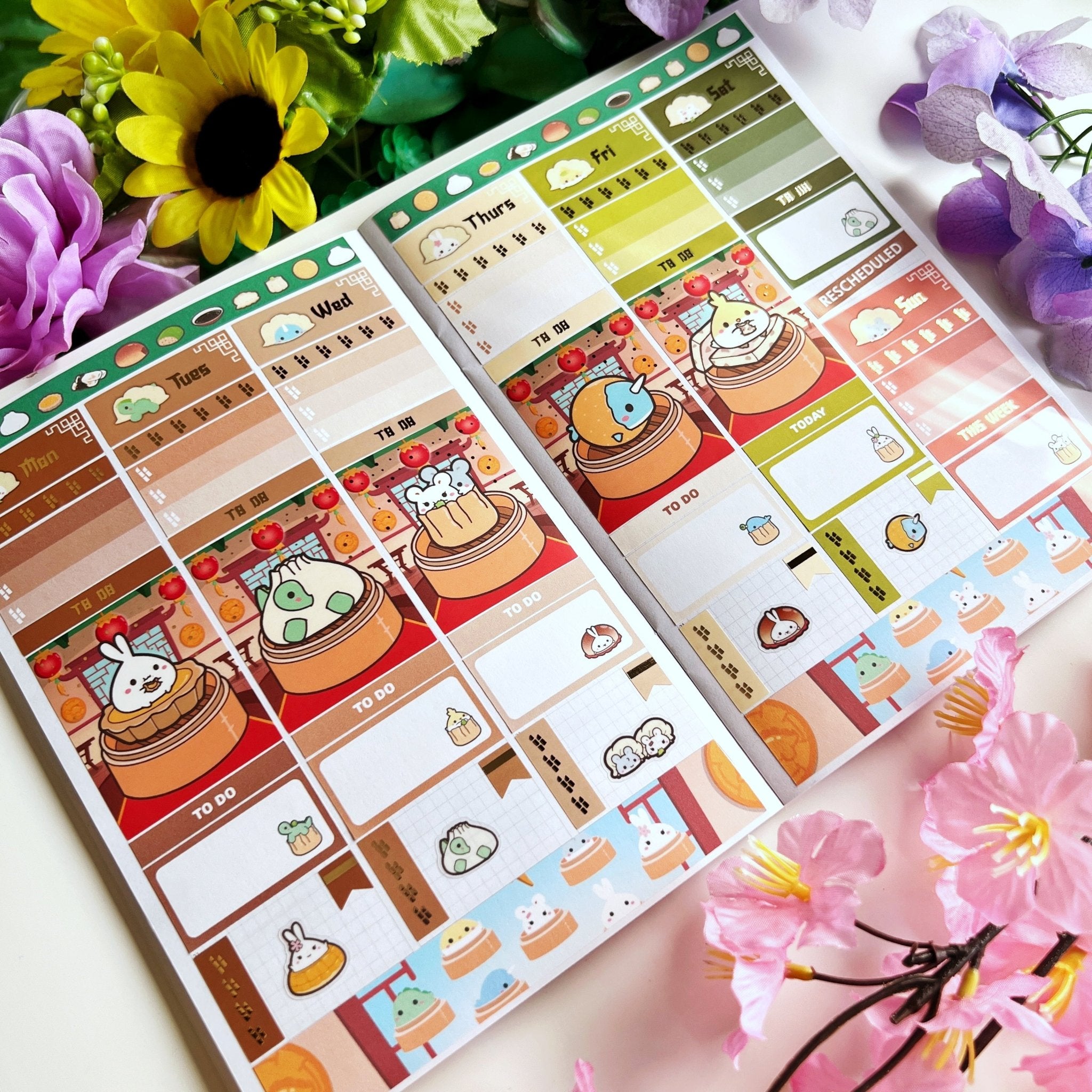 Vertical Kit - Lil' Dimsums (9 Pages) - Gold Foil - SumLilThings