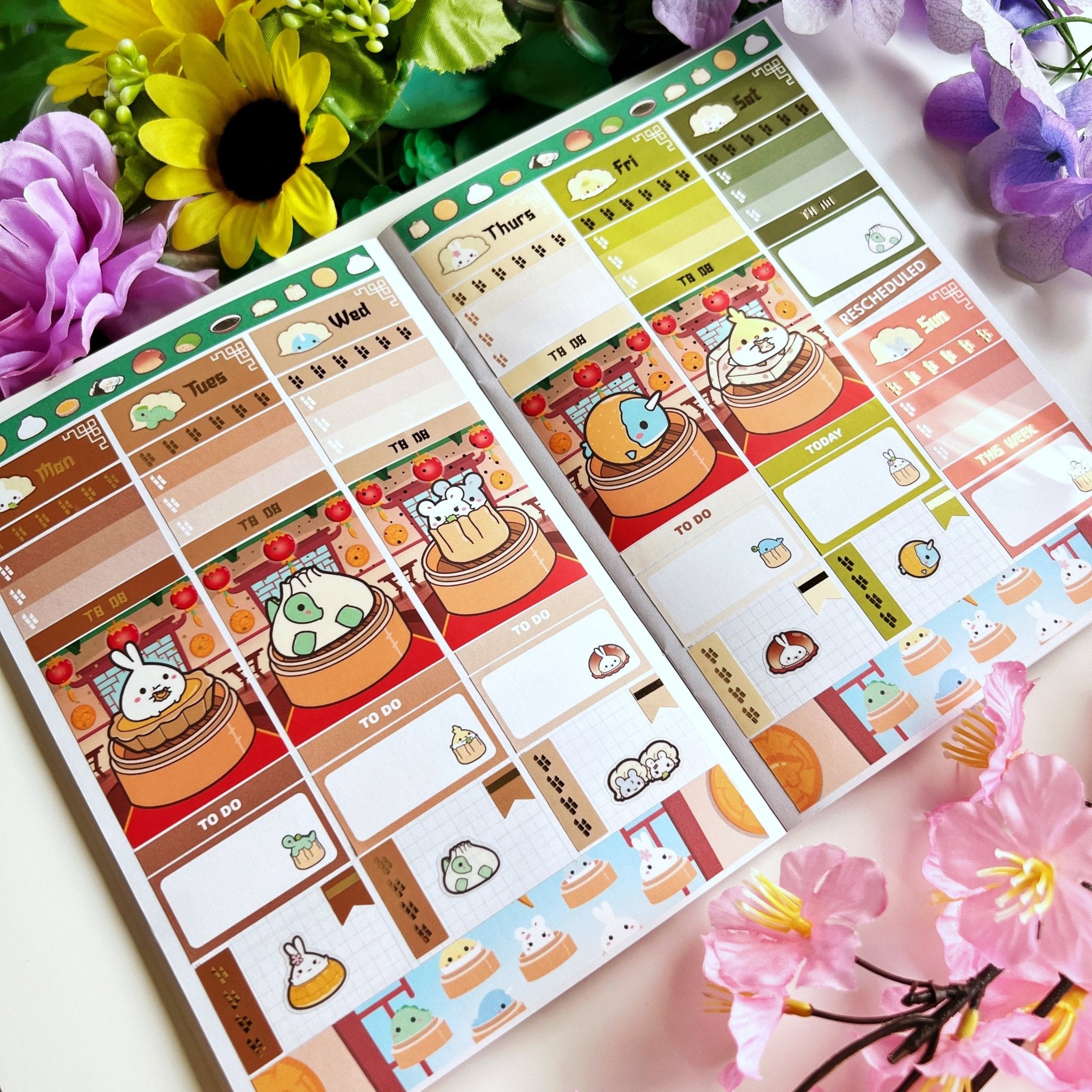 Vertical Kit - Lil' Dimsums (9 Pages) - Gold Foil - SumLilThings