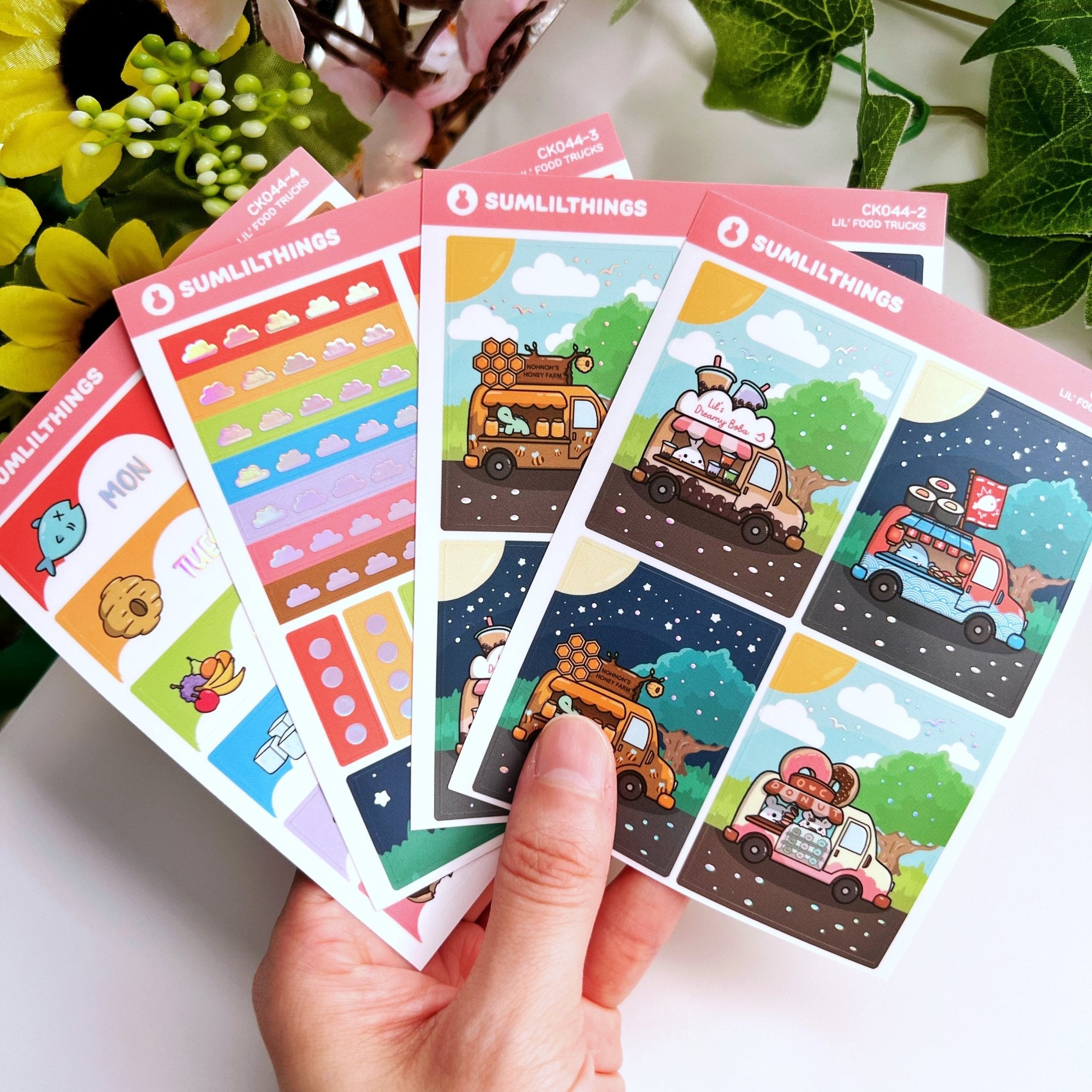 Vertical Kit - Lil' Food Truck (9 Pages) - Gold Foil - SumLilThings