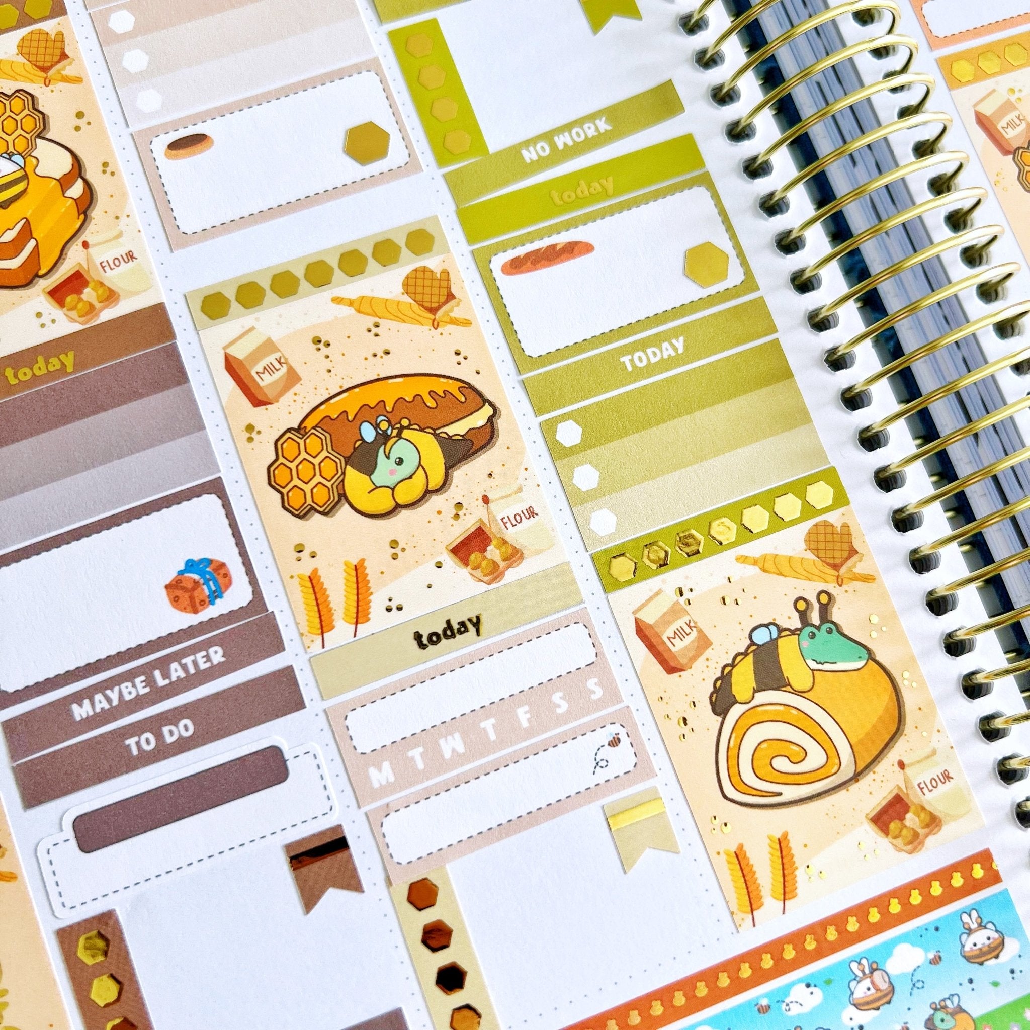 Vertical Kit - Lil' Honey Pastries (10 Pages) - Gold Foil - SumLilThings