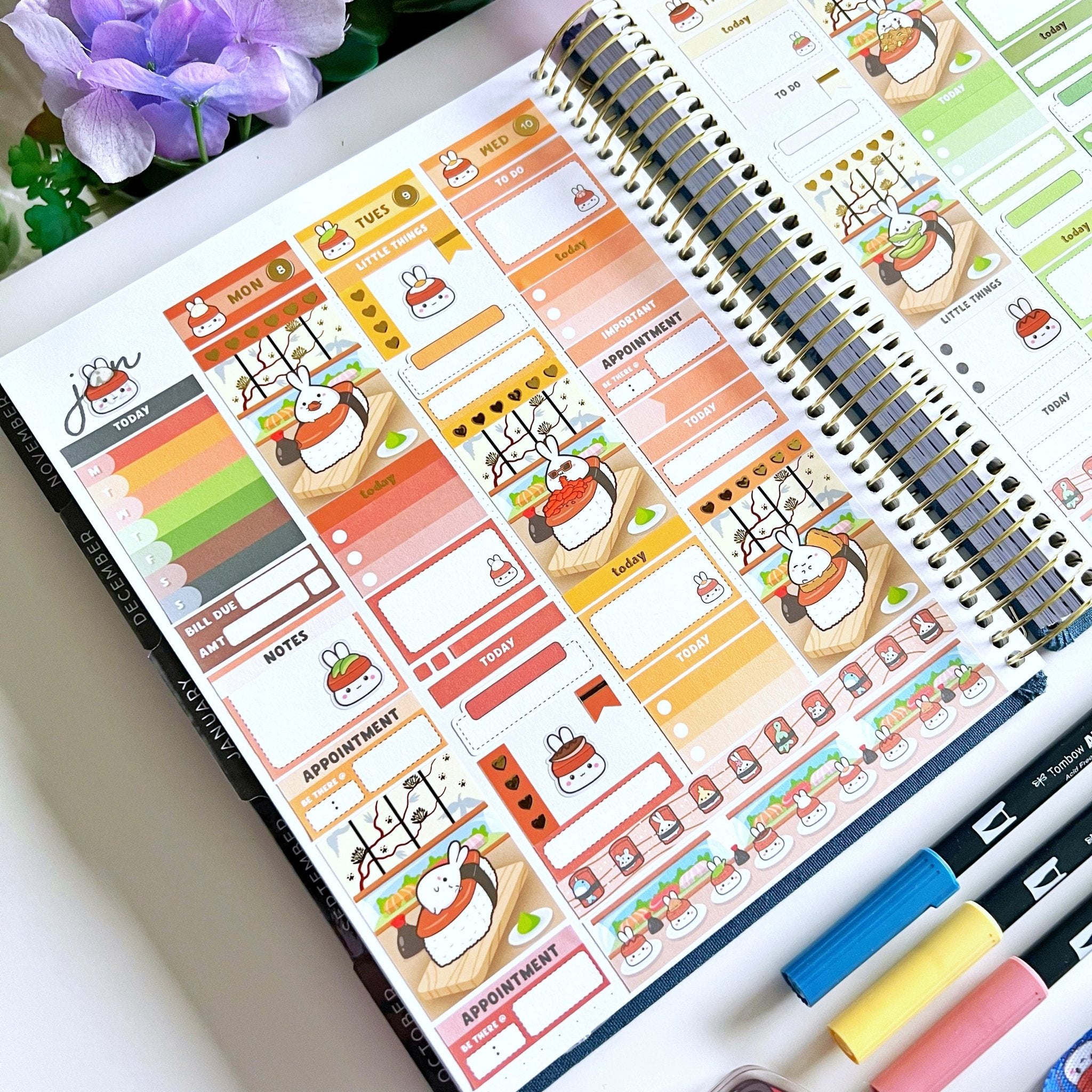 Vertical Kit - Lil' Spam Musubi - Gold Foil - SumLilThings