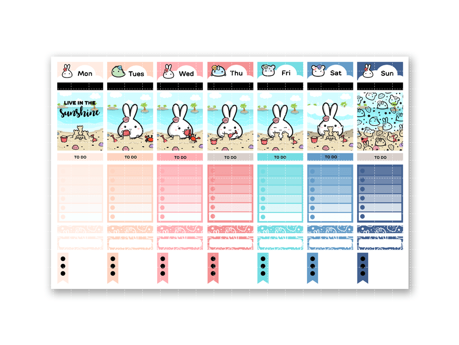 Vertical Kit - Lil' Summer Bliss (13 Pages) - Silver Bubble Foil - SumLilThings