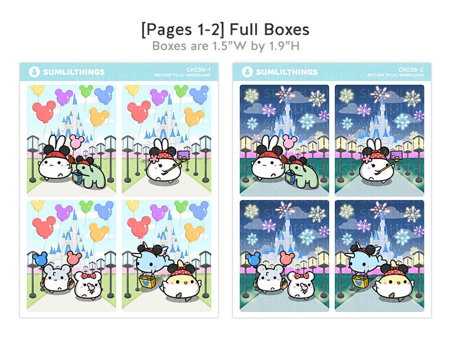 Vertical Kit - Return to Magicland (10 Pages) - Gold Foil - SumLilThings