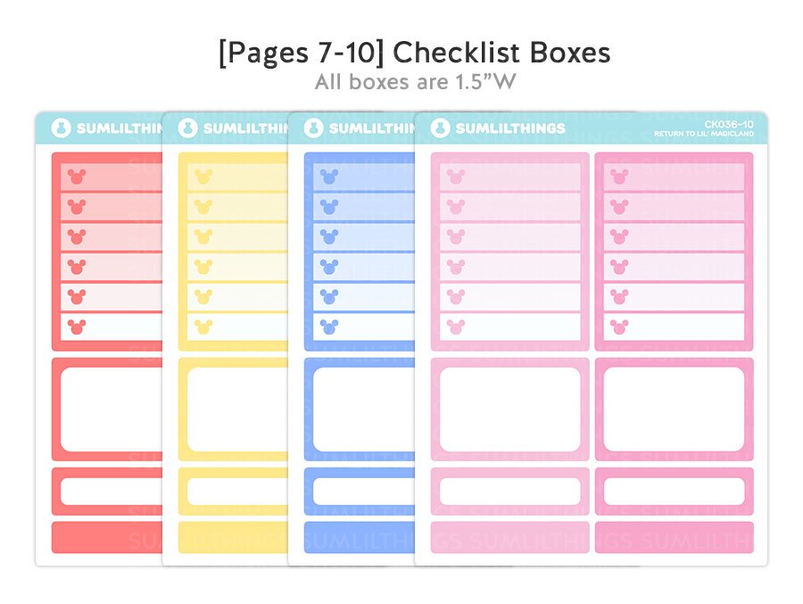 Vertical Kit - Return to Magicland (10 Pages) - Gold Foil - SumLilThings