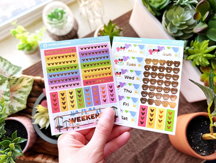 Vertical Kit - Return to Magicland (10 Pages) - Gold Foil - SumLilThings