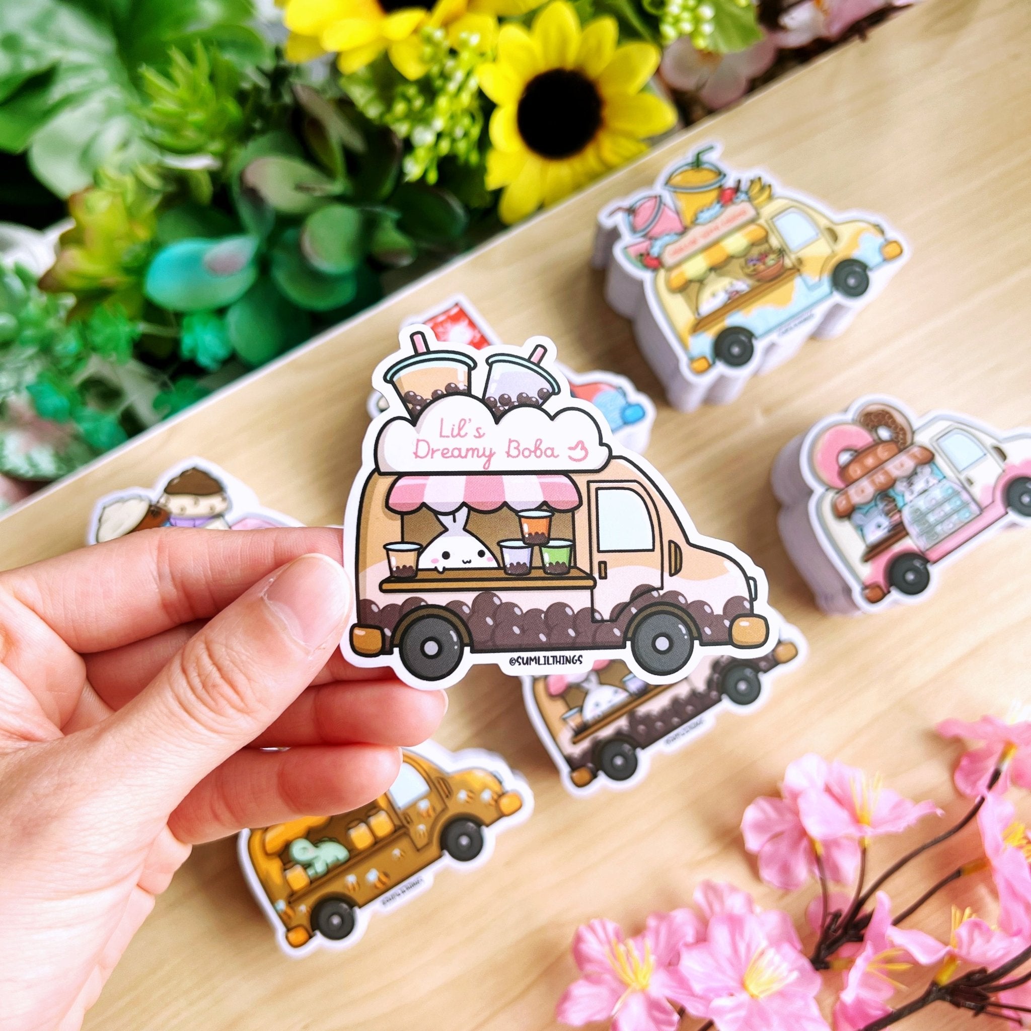 Vinyl Sticker - Boba Food Truck - SumLilThings
