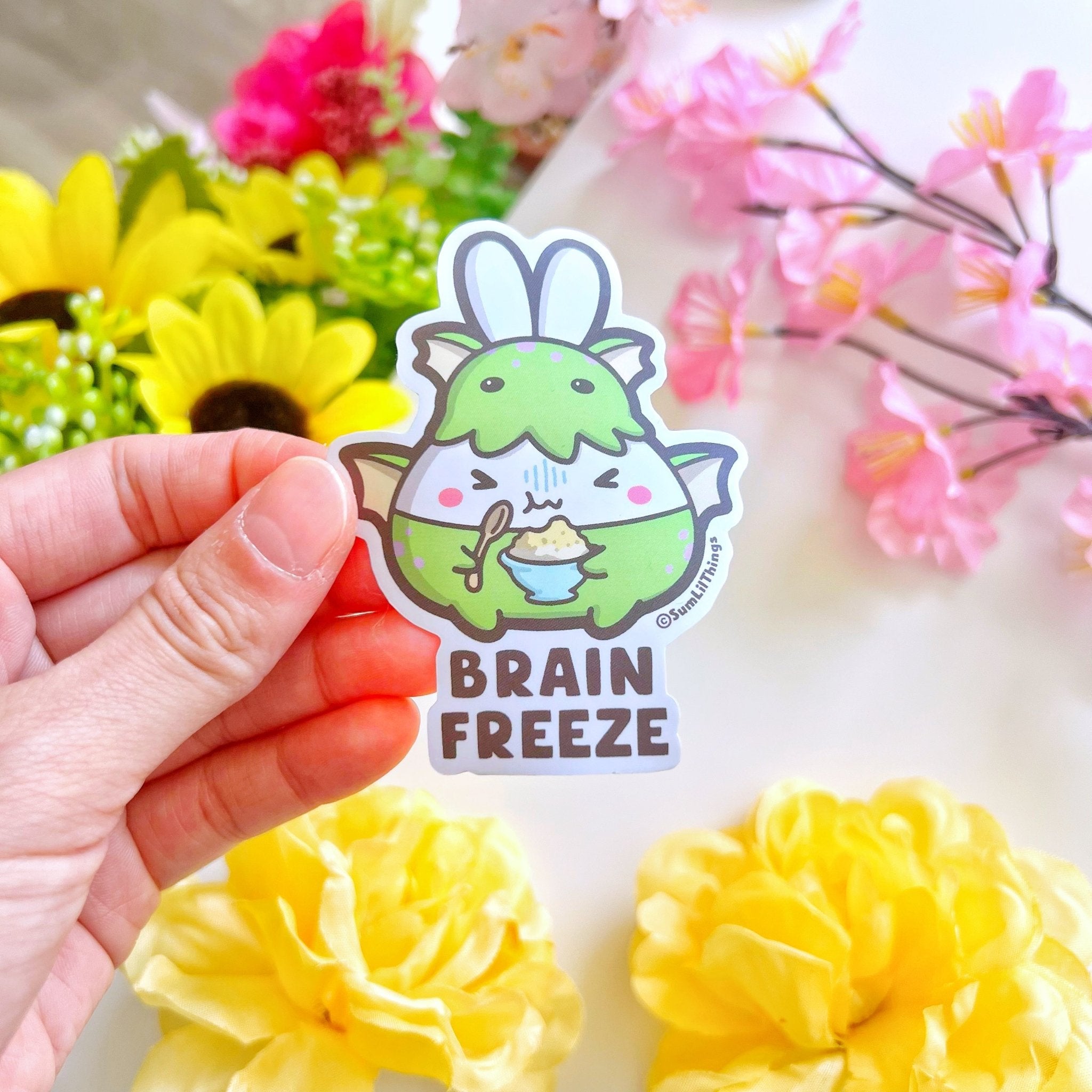 Vinyl Sticker - Cthulhu "Brain Freeze" - SumLilThings