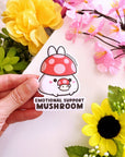 Vinyl Sticker - Emotional Support Mushroom - SumLilThings