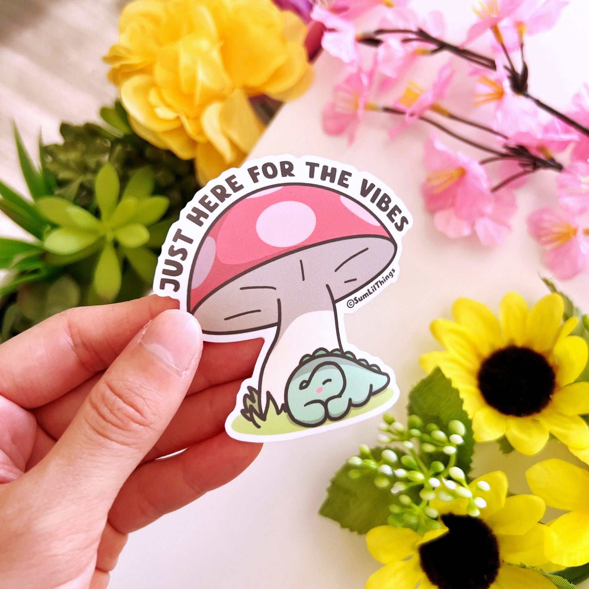 Vinyl Sticker - Here For The Vibe (Nap) - SumLilThings