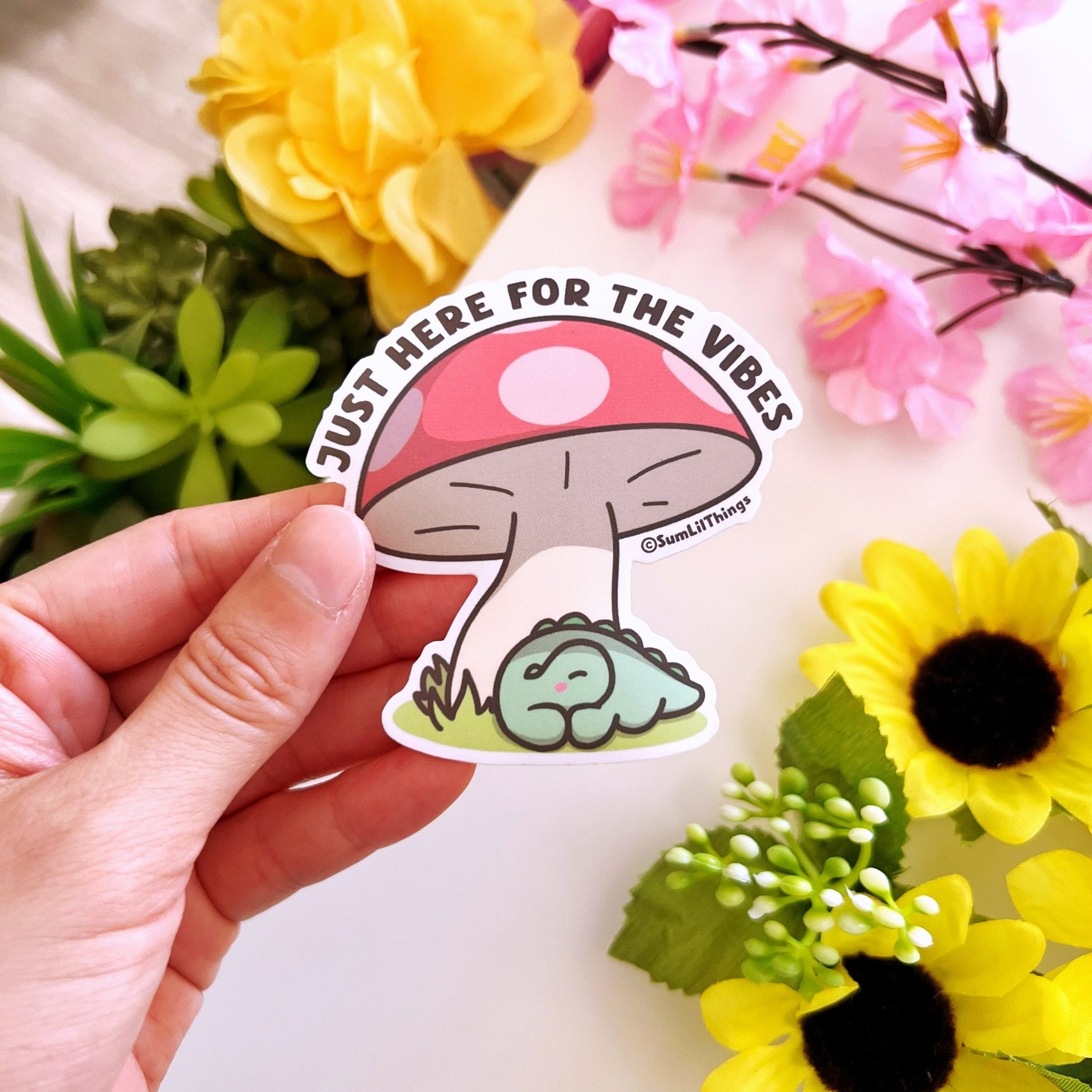 Vinyl Sticker - Here For The Vibe (Nap) - SumLilThings