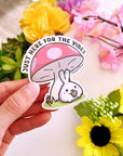 Vinyl Sticker - Here For The Vibes (Boba) - SumLilThings