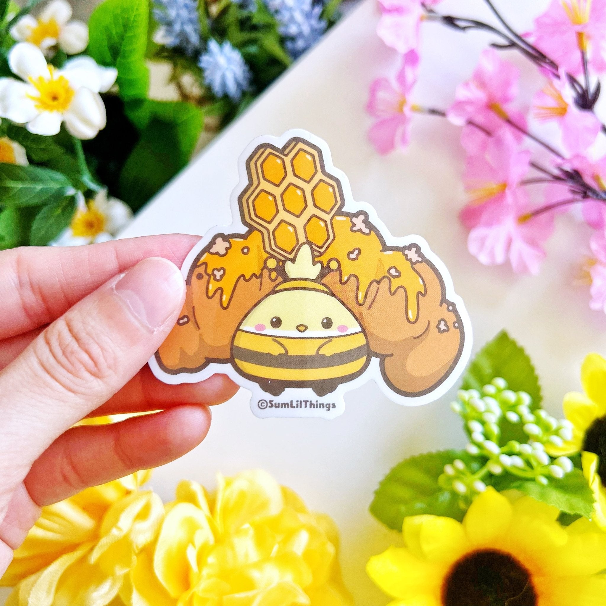 Vinyl Sticker - Honey Croissant Chichi (Transparent) - SumLilThings