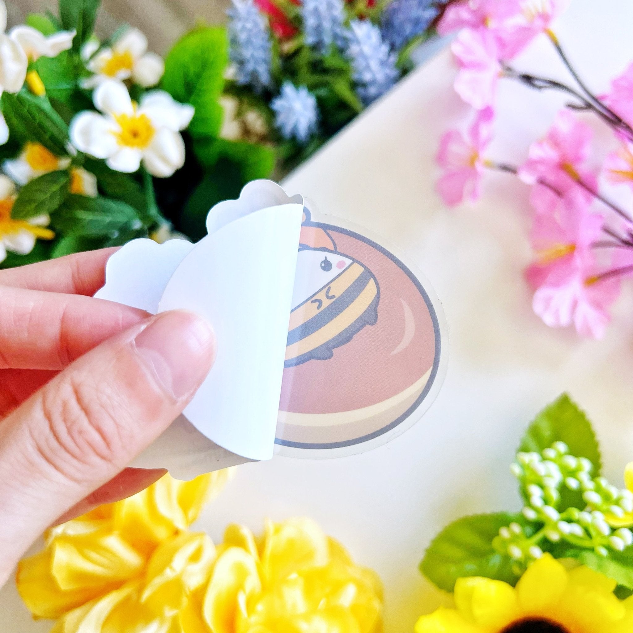 Vinyl Sticker - Honey Donut Mimi (Transparent) - SumLilThings