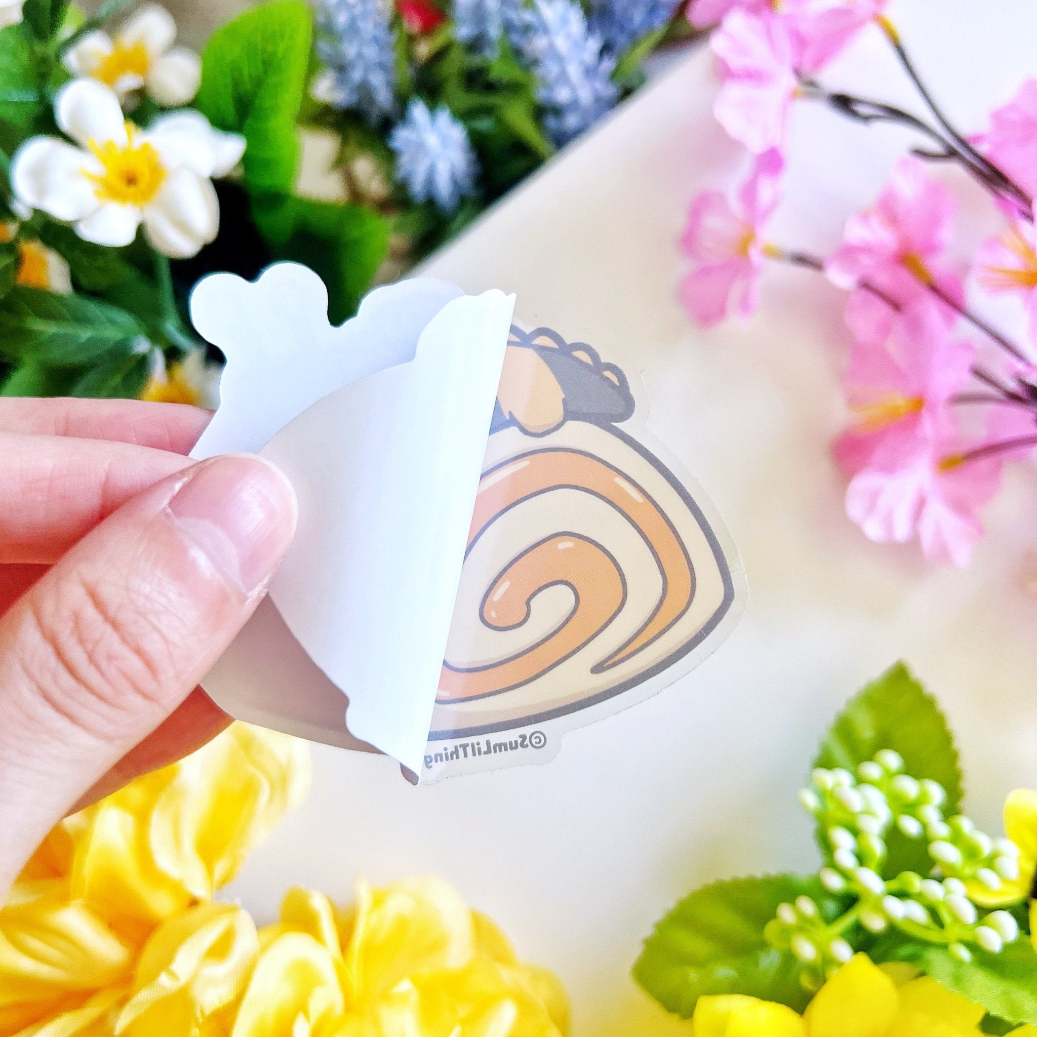 Vinyl Sticker - Honey Roll Toto (Transparent) - SumLilThings