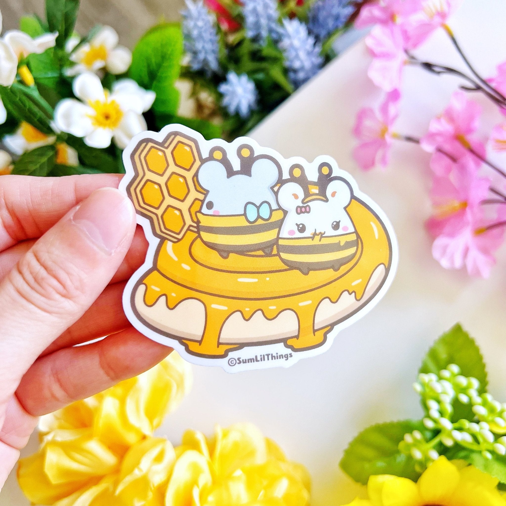 Vinyl Sticker - Honey Swirl (Transparent) - SumLilThings