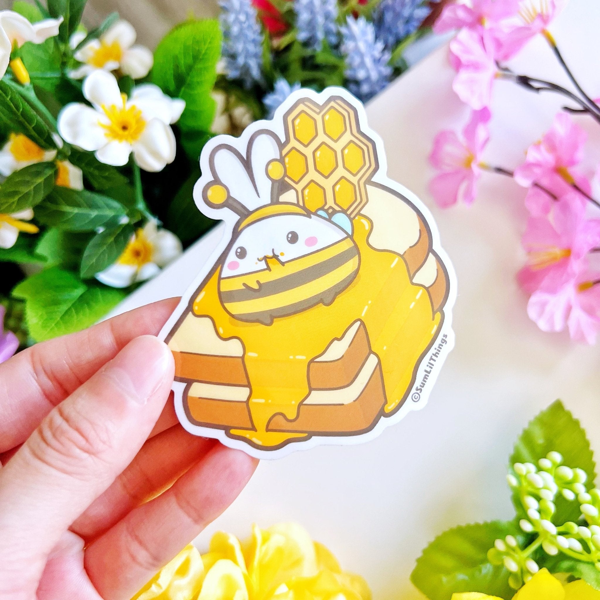 Vinyl Sticker - Honey Toast Lil (Transparent) - SumLilThings