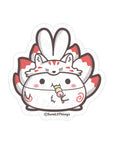 Vinyl Sticker - Kitsune with Dango - SumLilThings