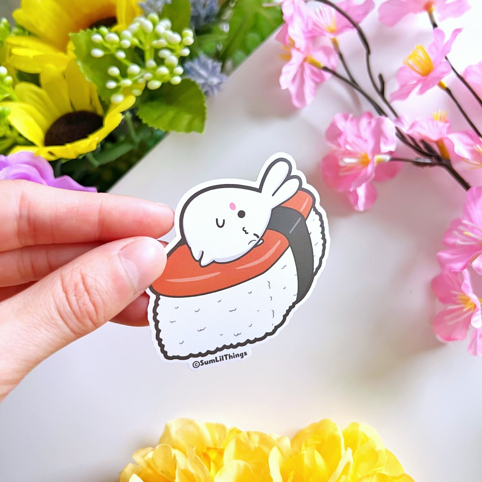 Vinyl Sticker - Lazy Spam Musubi - SumLilThings