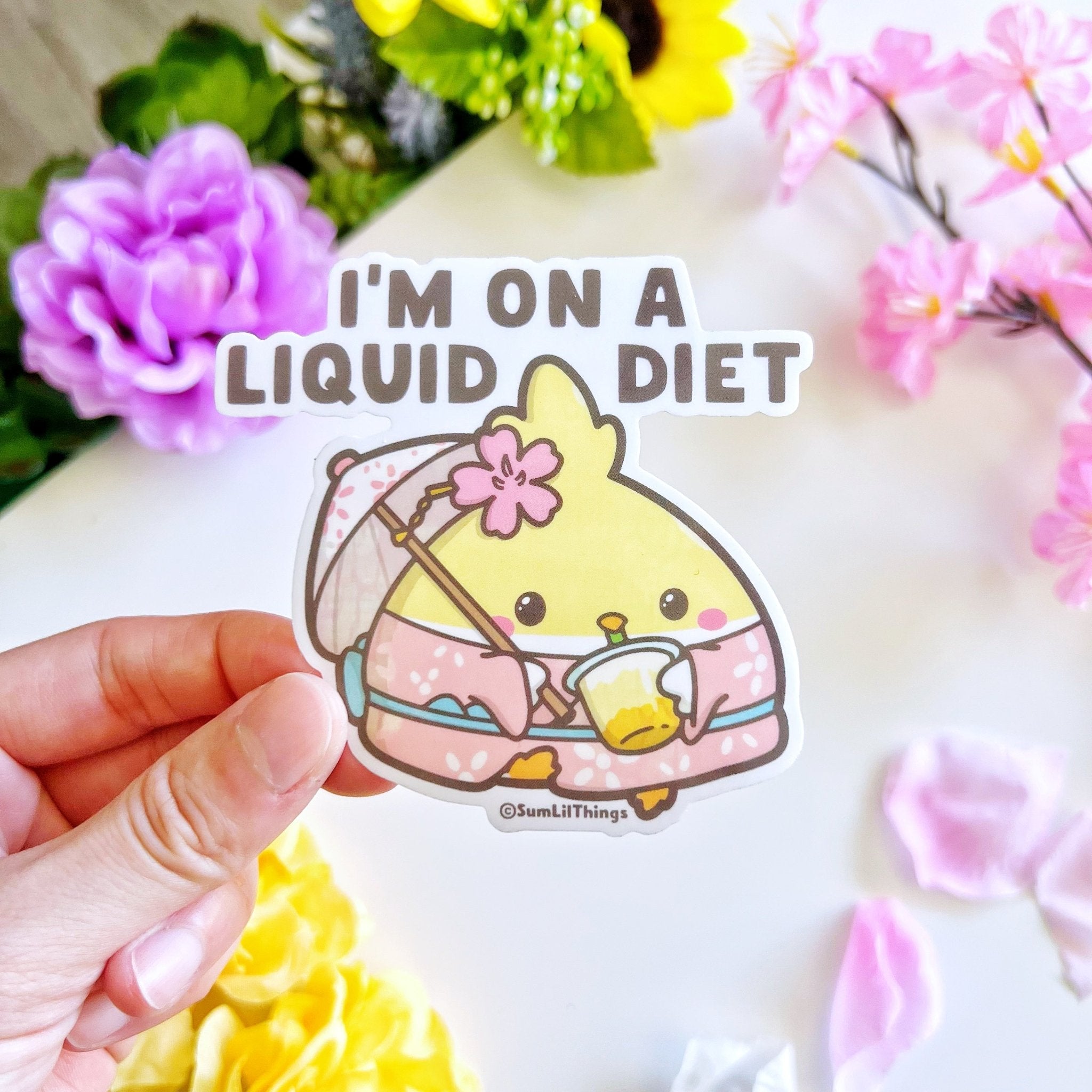 Vinyl Sticker - Lil' Sakura Boba Series (Set of 5) - SumLilThings