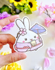 Vinyl Sticker - Sakura Boba Mimi (Transparent) - SumLilThings