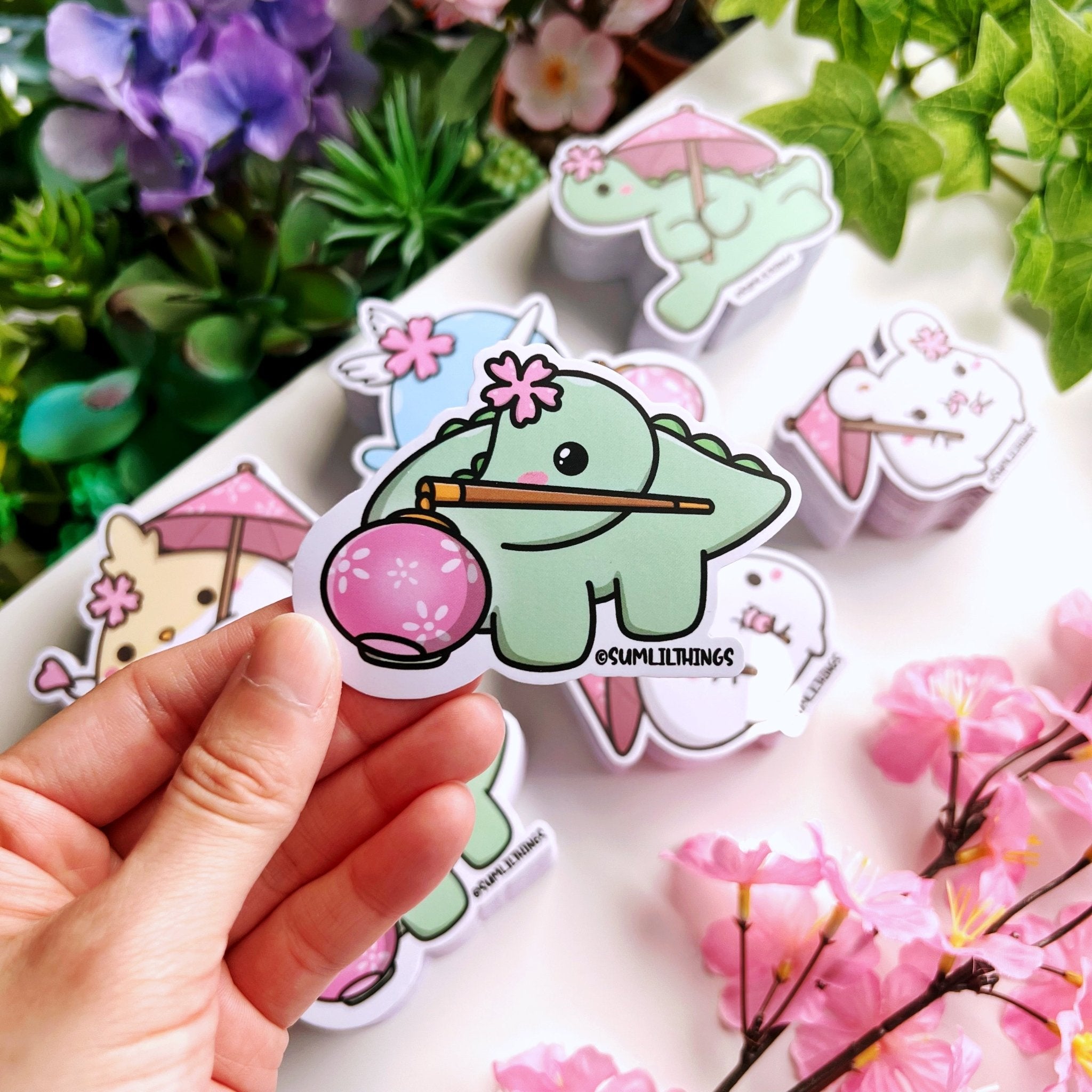 Vinyl Sticker - Sakura Lantern Nohnoh - SumLilThings
