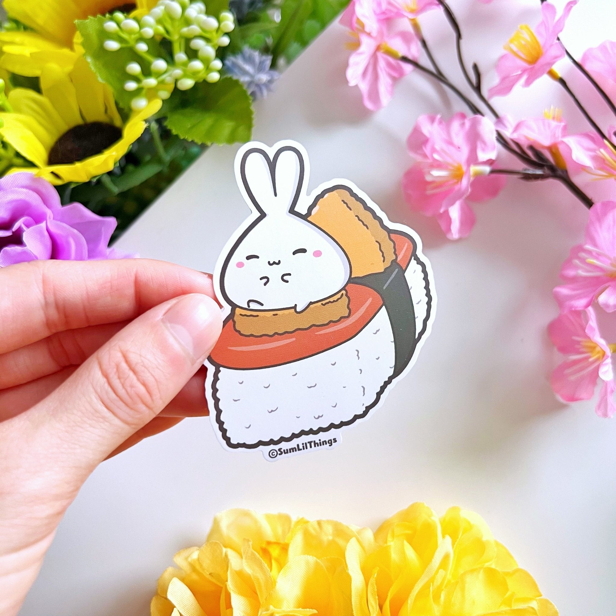 Vinyl Sticker - Spam Musubi with Croquette - SumLilThings