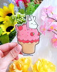 Vinyl Sticker - Strawberry Ice Cream (Transparent) - SumLilThings