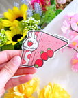 Vinyl Sticker - Strawberry Sandwich (Transparent) - SumLilThings