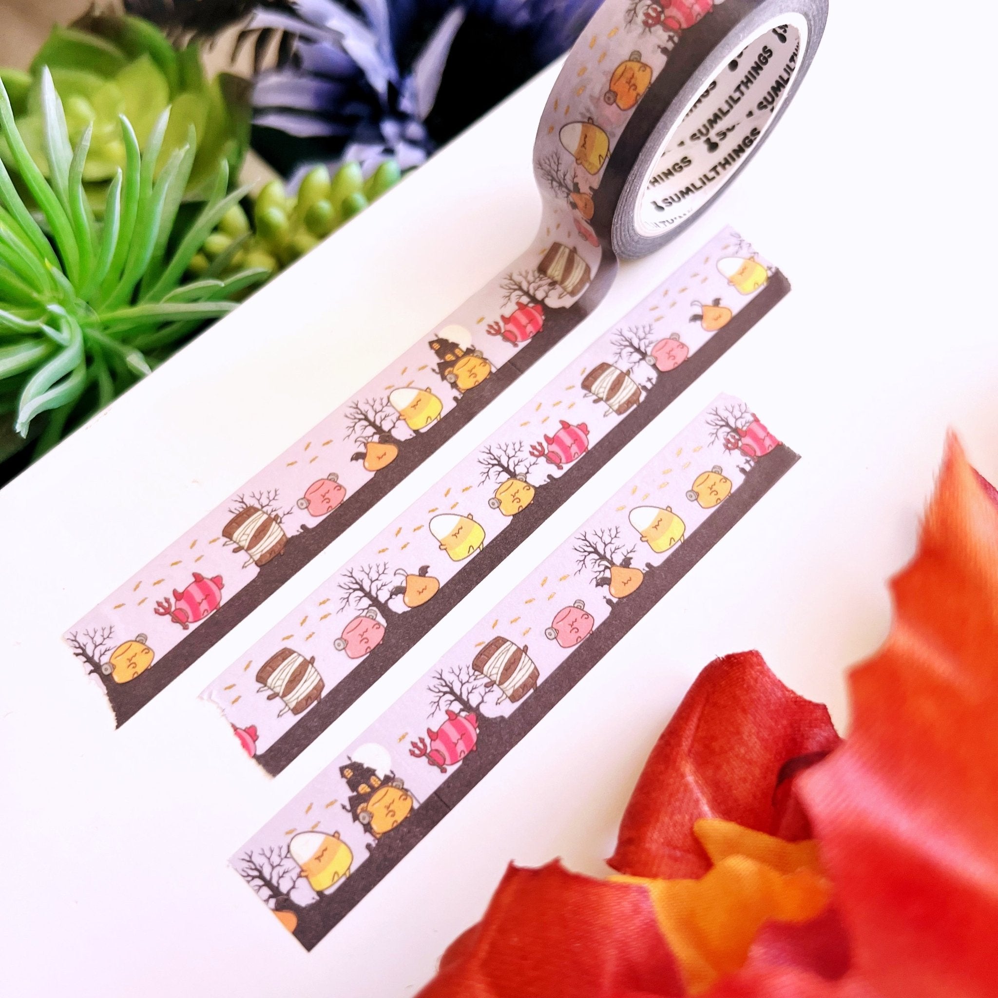 Washi Tape - A Lil' Haunted - Holo Gold - 13mm - SumLilThings