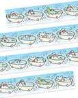 Washi Tape - Bathtime Misfits (20mm) - Holo Silver Foil - SumLilThings