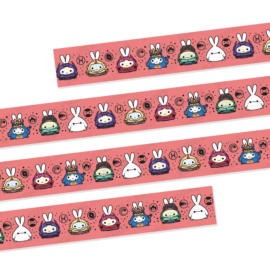 Washi Tape - Lil' Big Heros (15mm) - Holo Gold Foil - SumLilThings