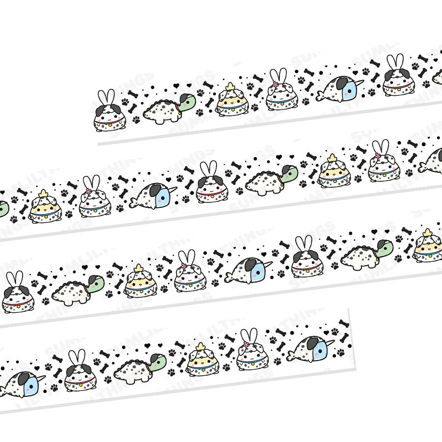 Washi Tape - Lil' Dalmatian Plantation (15mm) - Holo Gold Foil - SumLilThings