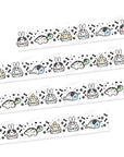 Washi Tape - Lil' Dalmatian Plantation (15mm) - Holo Gold Foil - SumLilThings