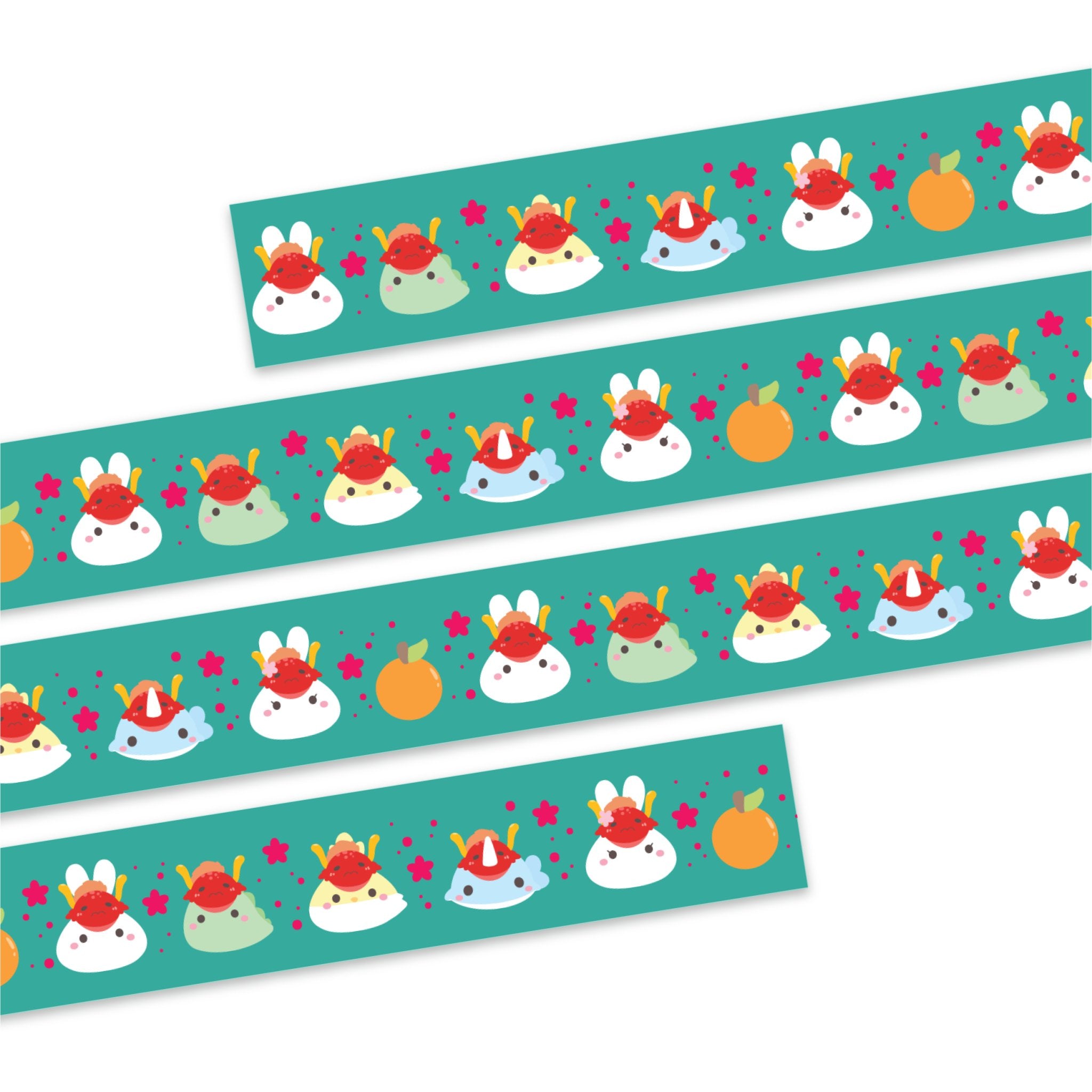 Washi Tape - Lil' Dragon Dolls (15mm) - Holo Gold Foil - SumLilThings