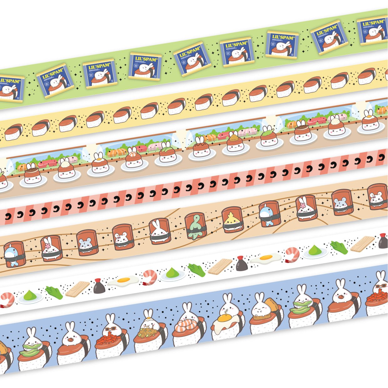 Washi Tape - Lil' Spam Musubi Collection - SumLilThings