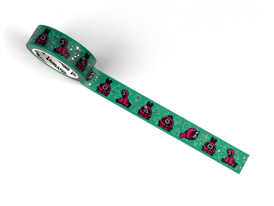 Washi Tape - Pink Soldier - Gold Foil - 15mm - SumLilThings