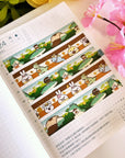 Washi Tape - Rainforest Coffee Shop Series - Gold Foil - Set of 2 - SumLilThings