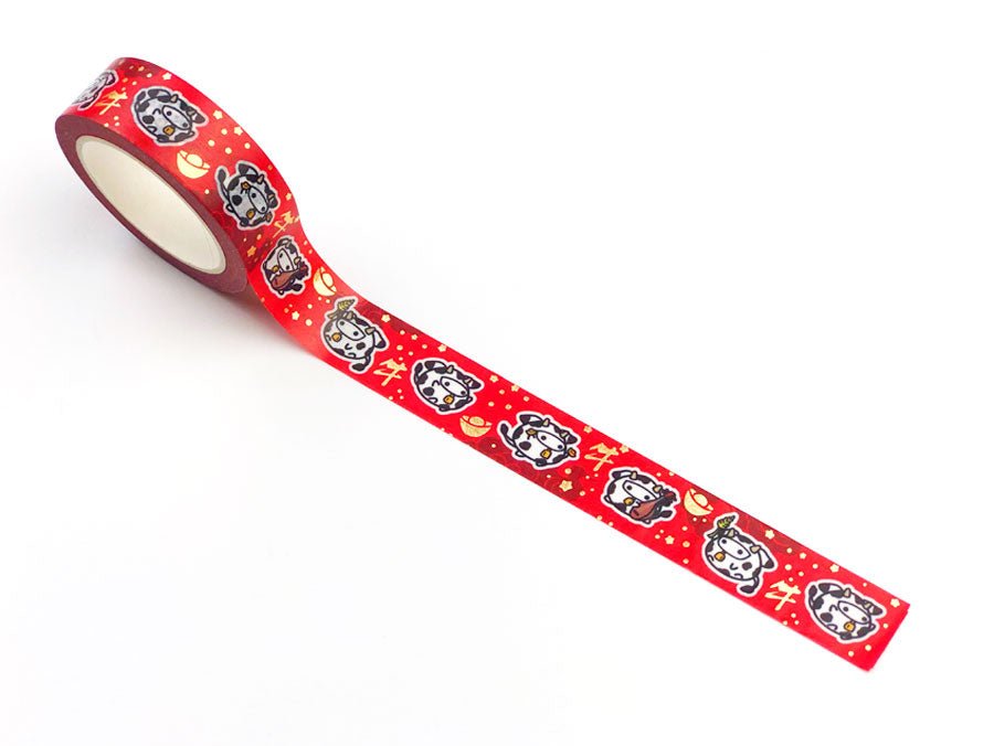 Washi Tape - Year of the Cow (15mm) - Gold Foil - SumLilThings