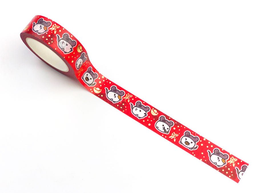 Washi Tape - Year of the Rat (15mm) - Gold Foil - SumLilThings