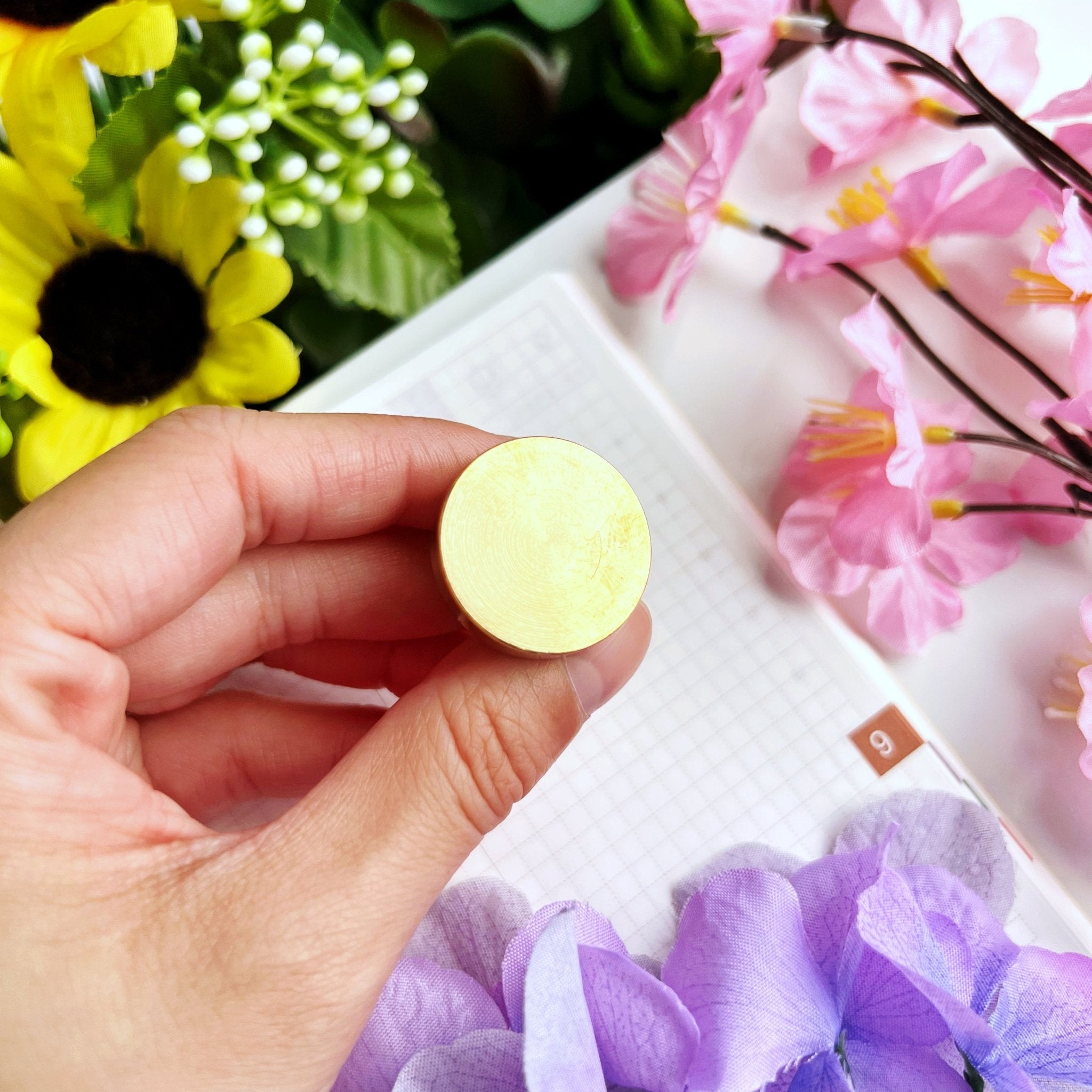 Wax Seal - Blank Round Stamp (25mm) - SumLilThings